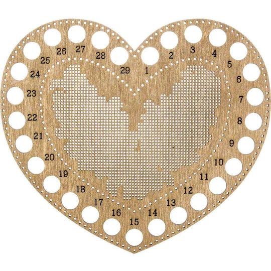 Wonderland Crafts Heart Numbered Embroidery Thread Organizer